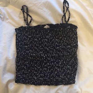 Brandy Melville Smocked Floral Tank